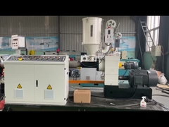 50-110mmPP PE PVC خط إنتاج بثق الأنبوب المموج ذو الجدار الواحد