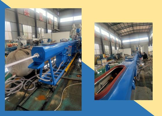 3 طبقات 12m / Min 8KN HDPE خط بثق الأنبوب برغي واحد