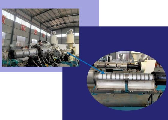 خط إنتاج الأنابيب المموجة مزدوجة الجدار HDPE ID200mm ID600 mm