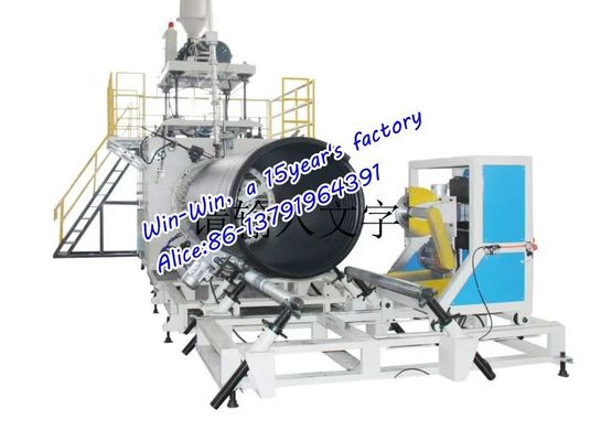 خط إنتاج بثق الأنبوب المموج اللولبي HDPE للجدار الهيكلي