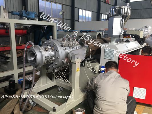 البلاستيك PVC PE PPR الصلبة المموج الأنابيب ماكينة بثق واحد التوأم