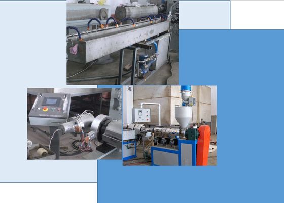 PP HDPE أسلاك الفولاذ عززت خرطوم الطارد آلة / آلة أنابيب مرنة