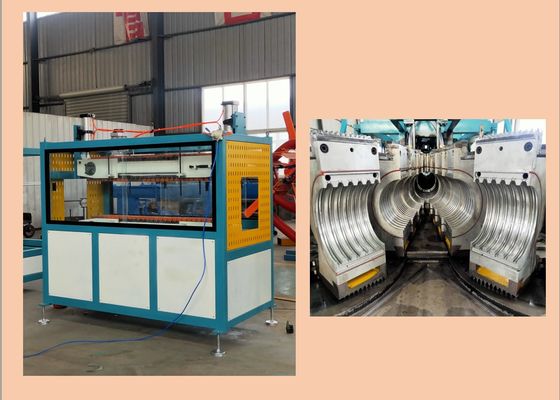 خط بثق الأنبوب المموج PLC PVC PP PE 400mm