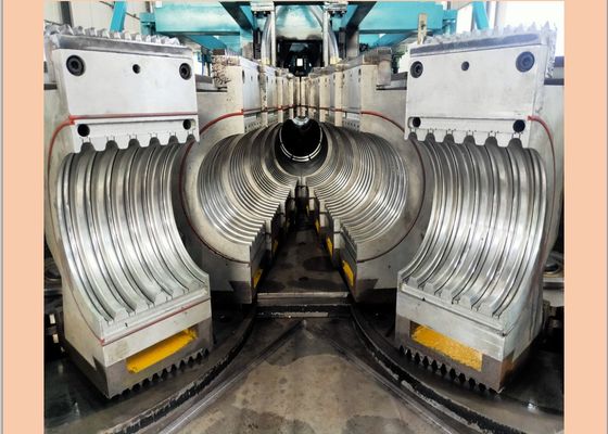 خط بثق الأنبوب المموج PLC PVC PP PE 400mm