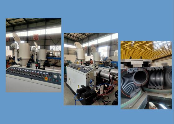 آلة بثق أنابيب الصرف المموج المتكاملة 100kw 12m / Min