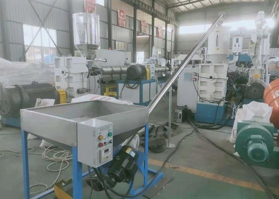خط بثق الأنابيب المموجة البلاستيكية PPR HDPE 37kw مع محول ABB