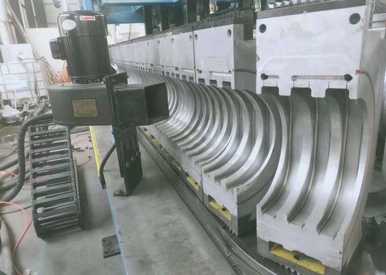 خط بثق الأنبوب المموج البلاستيكي PP PE PVC EVA PA 30KW