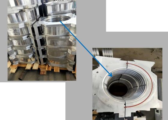 خط إنتاج الأنابيب المموجة مزدوجة الجدار HDPE ID200mm ID600 mm