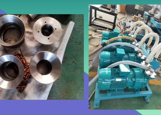 3-6m / min PP PE خط بثق الأنبوب المموج أحادي / مزدوج الجدار