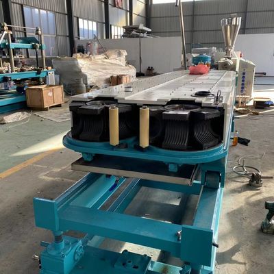 16-63mm HDPE PE PVC خط بثق الأنبوب المموج ذو الجدار الواحد ماكينة